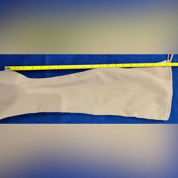 Olivia Ferguson Beige Champagne/Nude Over-the-Knee Boots. - Picture 11 of 13